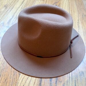 Brixton Tan Fedora Hat